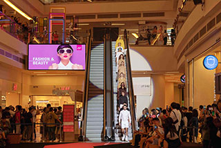 The stunning runway set up at Avenue K to showcase the designs of home-grown creative talents from ESMOD