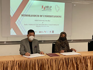 HELP University and the Early Childhood Care and Education Council Malaysia forged a mutual relationship