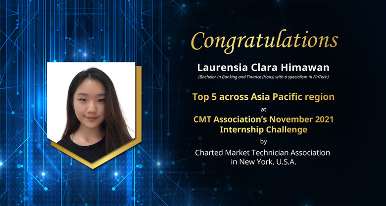 Emerged Top 5 across Asia Pacific region & won an opportunity to intern at New York-based CMT Association