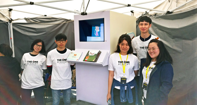 The young talents who produced Mao, the interactive display.
