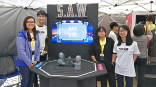 The creative team behind S.A.W (Sexist Arm Wrestling) from The One Academy.