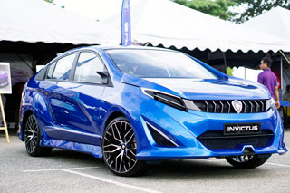 The Invictus is the first concept car designed by APU and APIIT students, based on the Proton Preve.